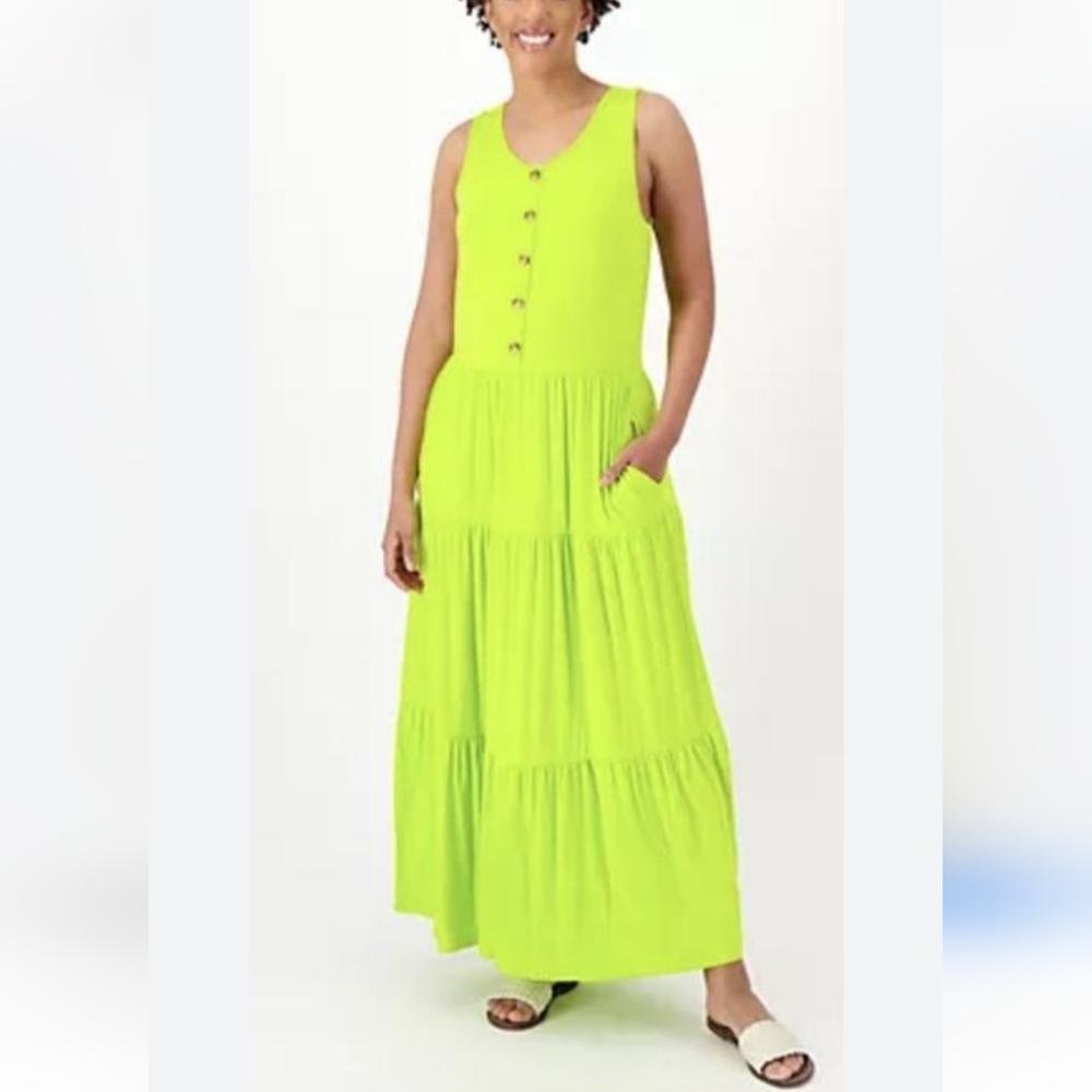 Joan Rivers Tiered Maxi Dress